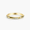 Entwined Vines 18K Gold Curved Diamond Ring