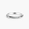 Entwined Vines 18K Gold Curved Diamond Ring