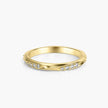 Entwined Vines 18K Gold Curved Diamond Ring