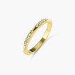 Entwined Vines 18K Gold Curved Diamond Ring