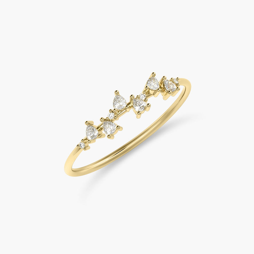 Bell Orchid 18K Gold Diamond Ring