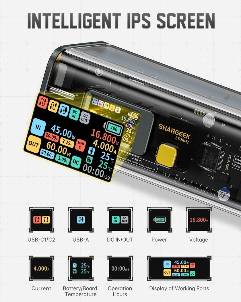 Shargeek 100 25600mAh Laptop Power Bank (Formerly Storm²)