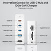 INVZI GaNHub 9-in-1 100W GaN USB-C Charger Power Hub Docking Station (GaNHub 469)