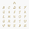 O Letters 18K Gold Customized Diamond Bracelet