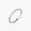 Harmonious Encounter 18K Gold Curved Diamond Ring