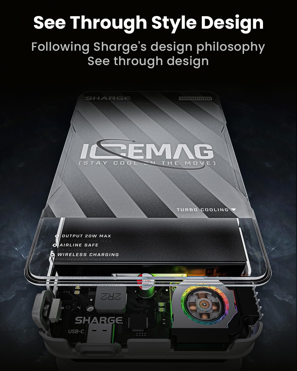 ICEMAG 10000mAh Magnetic Power Bank