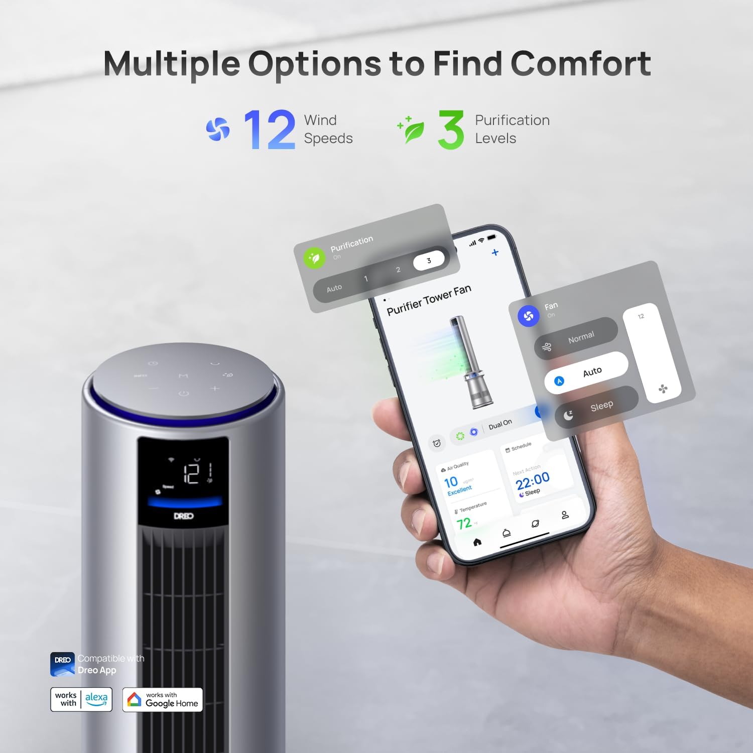 Air Purifier Tower Fan - MC710S