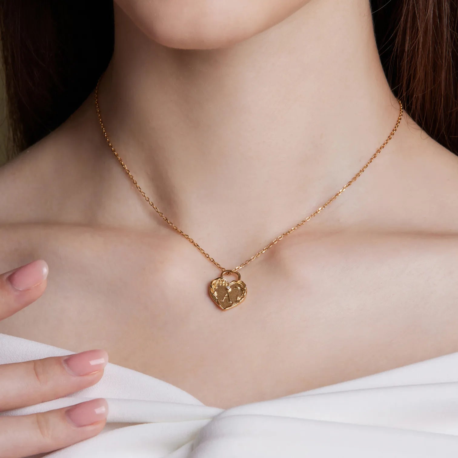 Customized Gift LoveFest Promise 18K Gold Diamond Necklace