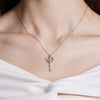 Customized Gift Key 18K Gold Diamond Necklace