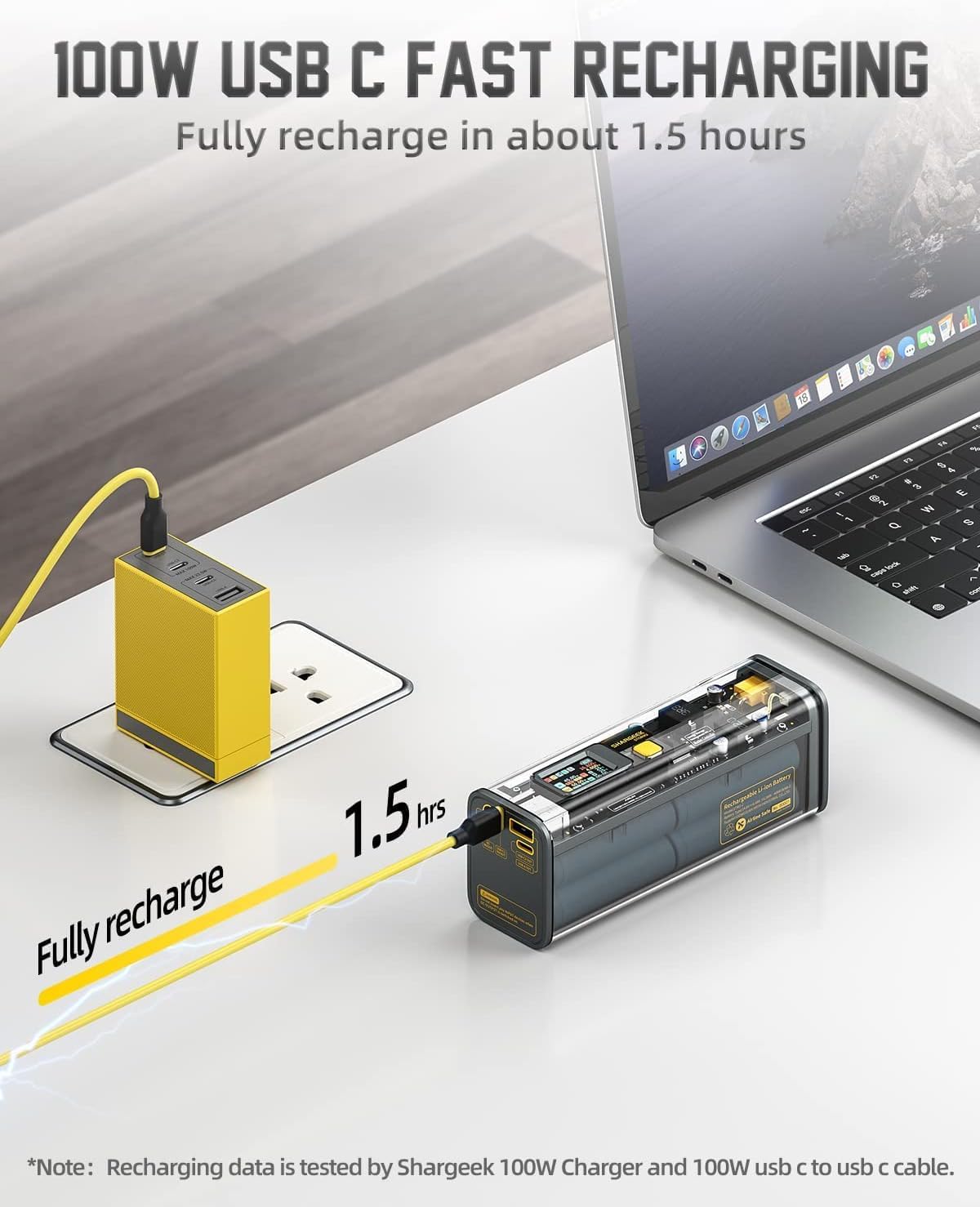 Shargeek 100 25600mAh Laptop Power Bank (Formerly Storm²)