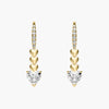 Amore Heartbeat Radiance 18K Gold Diamond Earrings