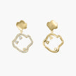 Lettuce Elegance 18K Gold Diamond Earrings