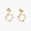 Lettuce Elegance 18K Gold Diamond Earrings