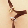 Entwined Vines 18K Gold Curved Diamond Ring
