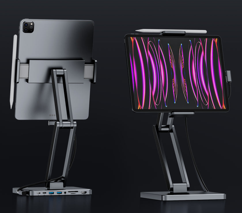 INVZI MagHub 3: 8-in-1 Docking Station Stand for iPad and Tablet