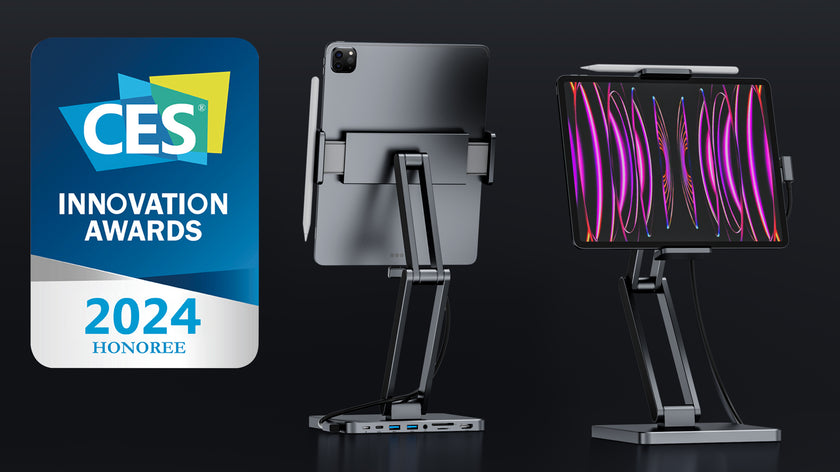 INVZI MagHub 3: 8-in-1 Docking Station Stand for iPad and Tablet