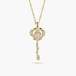 Customized Gift Key 18K Gold Diamond Necklace