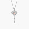 Customized Gift Key 18K Gold Diamond Necklace
