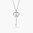 Customized Gift Key 18K Gold Diamond Necklace