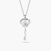 Customized Gift Key 18K Gold Diamond Necklace