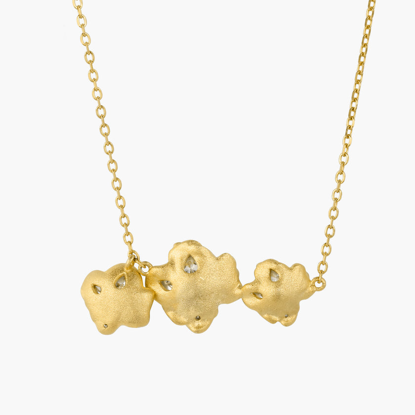 Vitality Dew Lettuce 18K Gold Diamond Necklace