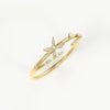 Clematis Party Collection 18K Gold Diamond Ring