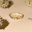Clematis Party Collection 18K Gold Diamond Ring