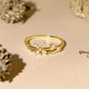 Clematis Party Collection 18K Gold Diamond Ring
