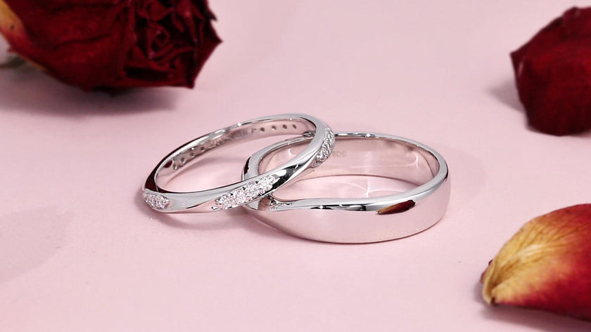 Entwined Vines Men's 18K Gold Band Ring