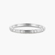 Harmonious Encounter 18K Gold Curved Diamond Ring