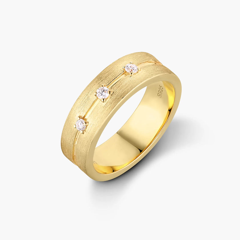Trinity Connection 18K Gold Wedding Band