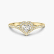 Crowned Heart Majesty 18K Gold Moissanite Ring