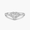 Crowned Heart Majesty 18K Gold Moissanite Ring