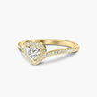 Crowned Heart Majesty 18K Gold Moissanite Ring