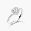 Crowned Heart Majesty 18K Gold Moissanite Ring