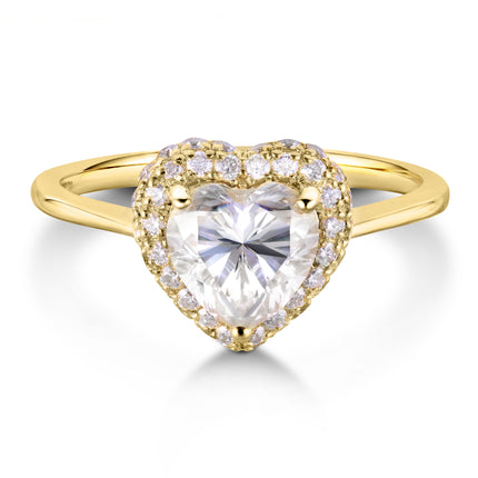 Glowing Embrace 18K Gold Diamond Ring
