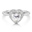 Glowing Embrace 18K Gold Moissanite Ring