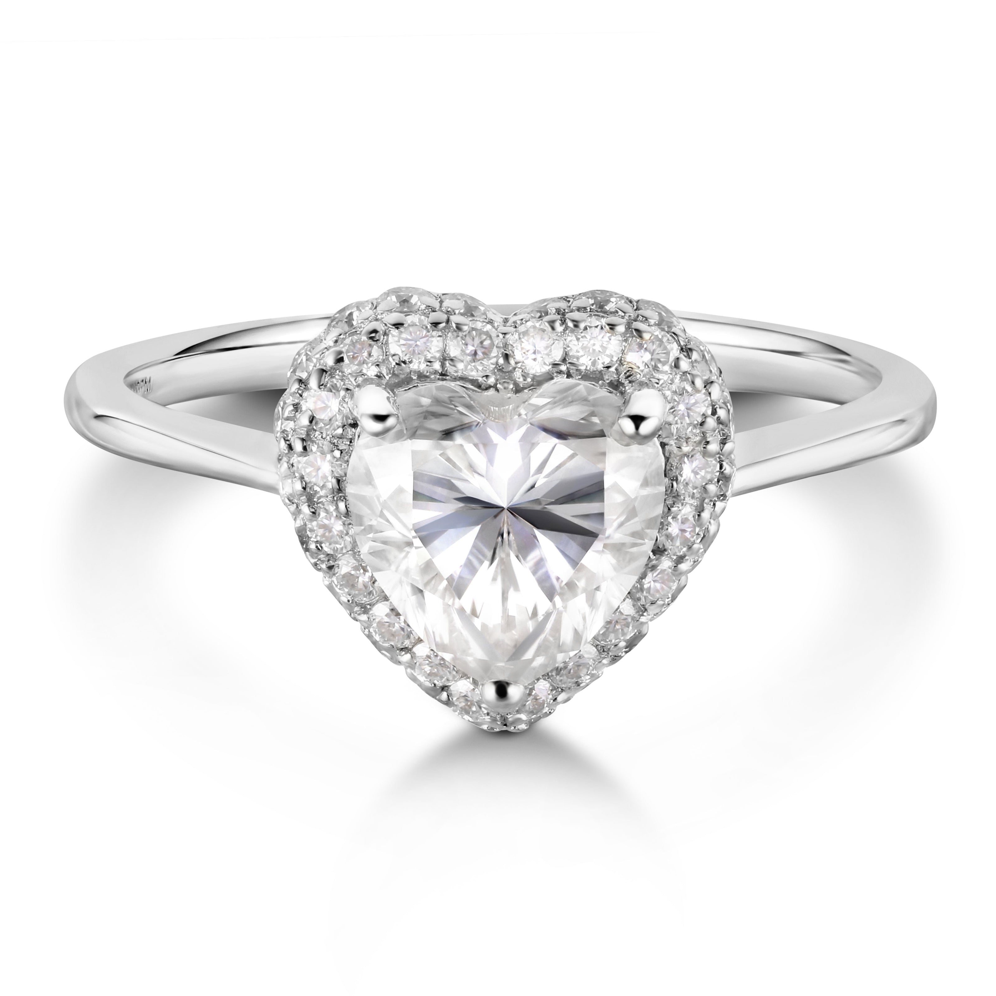 Glowing Embrace 18K Gold Moissanite Ring