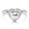 Glowing Embrace 18K Gold Moissanite Ring