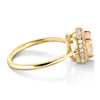 Glowing Embrace 18K Gold Moissanite Ring