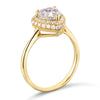 Glowing Embrace 18K Gold Moissanite Ring