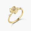 Lettuce 18K Gold Diamond Ring