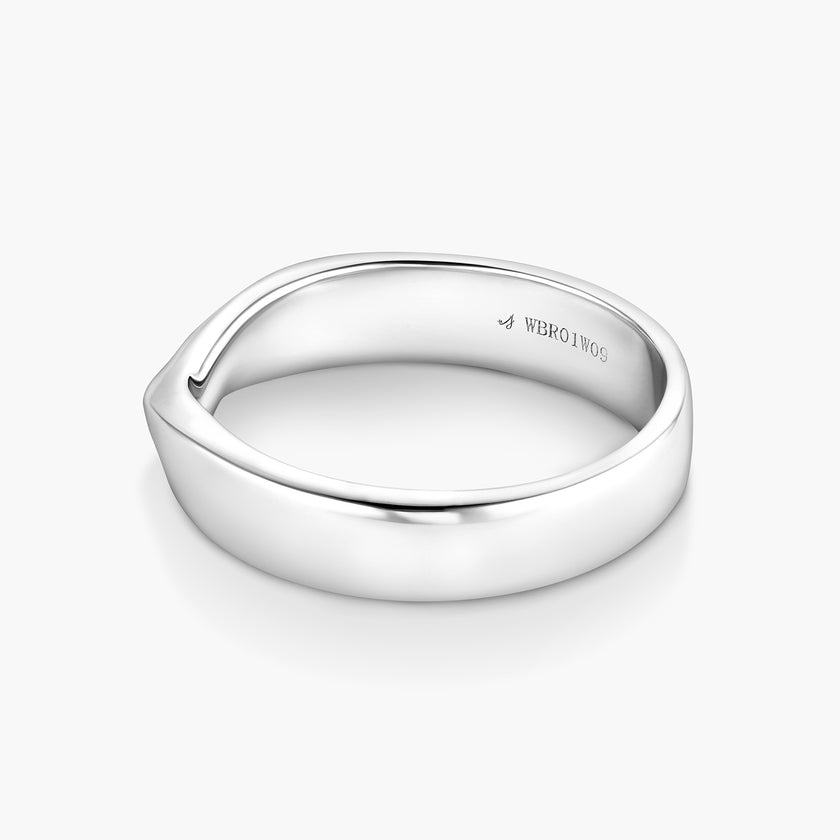 Entwined Vines Men's 18K Gold Band Ring