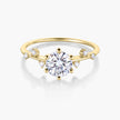Quince Branch 18K Gold Moissanite Ring