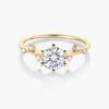 Quince Branch 18K Gold Moissanite Ring