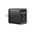 INVZI GaNHub 45W USB-C GaN Charger Dual USB-C Ports for Samsung S24 and iPhone 15 Pro