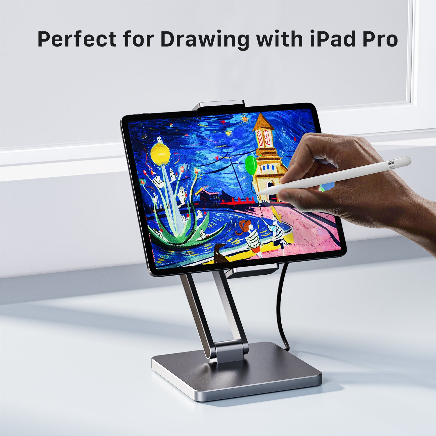 INVZI MagHub 3: 8-in-1 Docking Station Stand for iPad and Tablet
