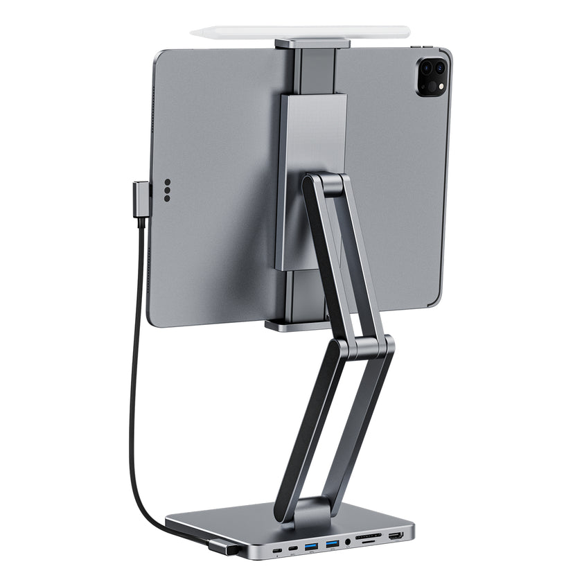 INVZI MagHub 3: 8-in-1 Docking Station Stand for iPad and Tablet