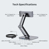 INVZI MagHub 3: 8-in-1 Docking Station Stand for iPad and Tablet