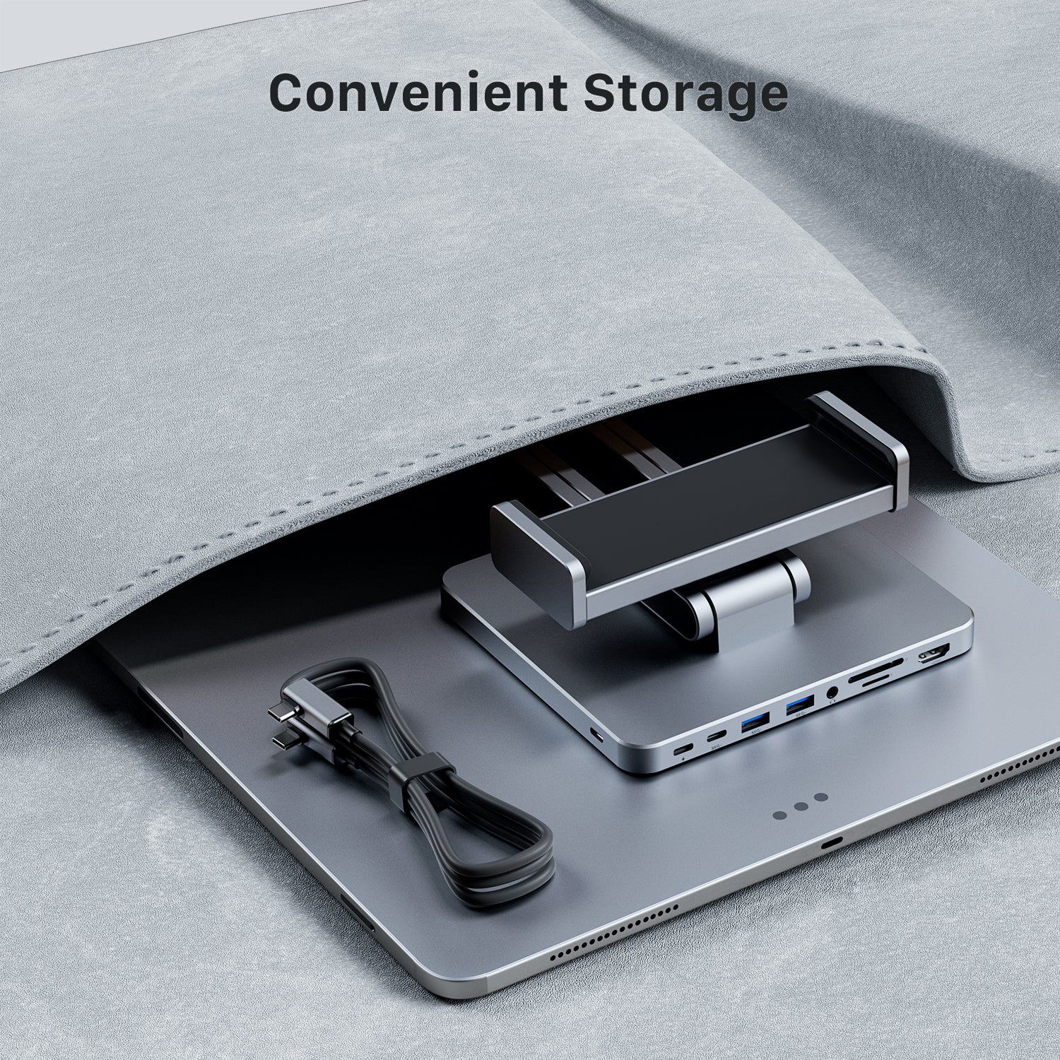 INVZI MagHub 3: 8-in-1 Docking Station Stand for iPad and Tablet